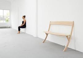 two legged bench designed to rest against a wall furniture furniture design bench furniture