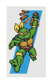 Sc x 11, place a safety eye in the stitch you just did or a stitch marker so you can go back and insert the eye later, sc x 7, place a safety eye in the last stitch you just. Ninja Turtles Iv Turtle In Time Cross Stitch Pattern Pdf Etsy Ninja Turtles Funny Cross Stitch Patterns Cross Stitch Patterns