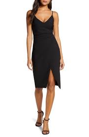 Black Halo Bowery Ruched Crepe Sheath Dress Ropa