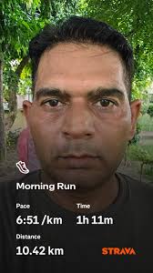 Today 10km 🏃🏻 training before ⚽️ & weight training