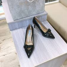 Em Estoque Jimmy Choo Sapato De Couro Feminino Luxuoso Com Salto Alto Nova Chegada Tamanho 34 42 Shopee Brasil