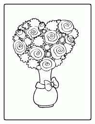 Free printable easy easter basket with flowers coloring page in vector format, easy to print from any device and automatically fit any paper size. Bouquet Of Flowers Coloring Pages Coloring Home