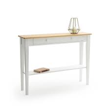 alvina solid pine 1 drawer console table in 2021 modern home furniture marble console table narrow table