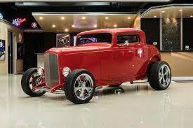 1932 Ford 3 Window Coupe Street Rod Ford 3 Window Coupe Gm 350ci V8 Th350 Automatic Pb 4 Wheel Disc A C Street Rods 1932 Ford Coupe Antique Cars For Sale