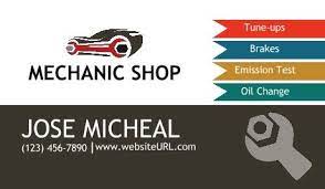 Mechanic Business Card Mechanic Business Card Template Design Business Cards Premium Business Cards
