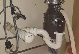 Locate appropriate step in disposer installation guide (provided with garbage disposer) represented by image below: Illinois Dishwasher Drain Code Single Basin Sink Plumbing