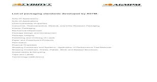 This is a list of astm international standards. List Of Packaging Standards Developed By Astm Pdf Document