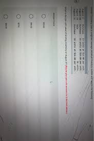 Solved Jammer Company Uses A Weighted Average Perpetual Chegg Com