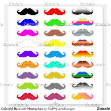 Colorful Rainbow Mustaches Sticker Zazzle Com Design Your Own Stickers Vinyl Sheets Custom Stickers