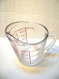 Vintage Measuring Cup Oven Basics Clear Glass Red By Junquegypsy 6 20 Cup Measuring Cups Clear Glass