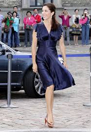 Princess Mary Of Denmark Navy Blue Cocktail Dress Blue Cocktail Dress Royal Fashion