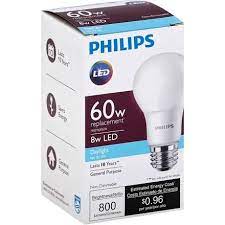 google express philips light bulb led daylight 8 watts staples