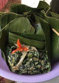 Botok Daun Singkong Ikan Teri Food Cabbage Vegetables