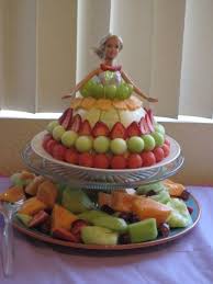 This Was Plan B When Jacob Pulled The Watermelon Basket Off The Kitchen Counter Barbie Fruit Display Barbie Party Barbie Birthday Barbie Theme Party