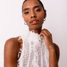 Calla White Midi Dress