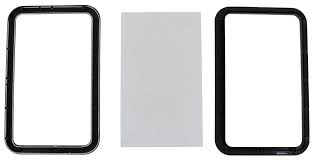 Forest river rv replacement windows. Lippert Replacement Window Frame With Seal For Rv Entry Doors Exterior Black Lippert Rv Door Parts Lc363370