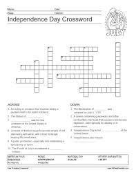 Maybe you would like to learn more about one of these? Independence Day 4th Of July Crossword