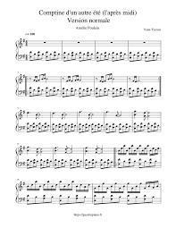 Comptine D Un Autre été L Après Midi Piano Print And Download In Pdf Or Midi Comptine D Un Autre Ete L Apres Midi Version Normale More Scores On My Websit Yann Tiersen Comptine D Un Autre Ete Tiersen