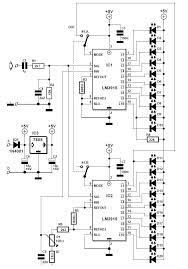 Vu meter uses just one ic and a very few number of external components. 60 Db Led Vu Meter Schematic Circuit Diagram
