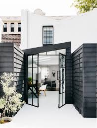 Monochrome Makeover Of Sydney Terrace Exterior Design House Exterior Australian Interior Design