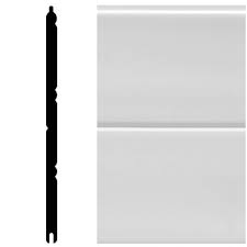Wainscoting cost by type of panels. House Of Fara 9 Sq Ft Package White Vinyl Reversible Interior Exterior Wainscot Panel Set W36wp The Home Depot