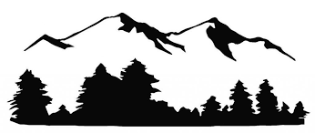 Image Result For Mountain Range Clipart Silhouette Art Mountain Silhouette Tree Wall Art Diy