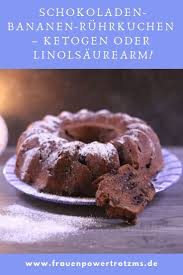 Schokoladen Bananen Ruhrkuchen Ketogen Oder Linolsaurearm Rezept Lebensmittel Essen Ruhrkuchen Kuchen