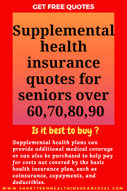 Medicare is available to individuals who are 65 or older and who have legally resided in the united states for at least 5 years prior to applying. Supplemental Health Insurance Quotes For Seniors Over 60 70 80 90 Supplemental Health Insurance Health Insurance Quote Health Insurance