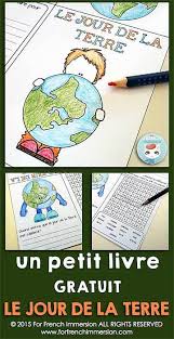 Le jour de la terre présente l'observatoire des déplacés climatiques. French Earth Day Le Jour De La Terre For French Immersion