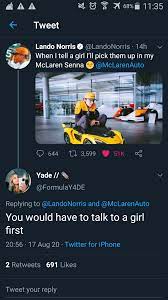 Lando norris, a name likely you are hearing a considerable amount nowadays. Baldo Lando Norris Has No Gf Rareinsults