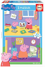 The name of this robot is peppe the pig. Educa Borras Peppa Pig Puzzle Assorted Colour 18087 Buy Online In Faroe Islands At Faroe Desertcart Com Productid 103904082