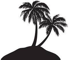 Island With Palm Trees Silhouette Png Clip Art Image Tree Silhouette Tattoo Palm Tree Clip Art Palm Tree Silhouette