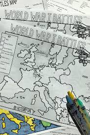 World War I Battles Map Activity World War World War I Map Activities