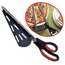 Flintronic Ciseaux A Pizza En Acier Inoxydable De 28cm Cuisine Cisailles En Ciseaux Avec Pelle Pizza Detachable Multi Gadget Cuisine Cuisine Bricolage Cuisine