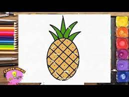 سلسلة الرسم في اقل من دقيقتين youtube pineapple fruit