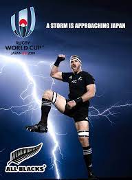 2019 Rugby World Cup A Storm Is Approaching Japan Poster Created By Gordon Tunstall Using Adobe Photoshop All Blacks Rugby Team All Blacks Rugby All Blacks