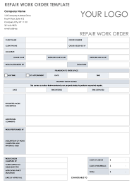Free to download and print. 15 Free Work Order Templates Smartsheet