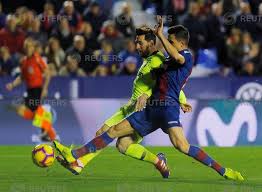 Barcelona looked completely in control after scoring twice in the opening 34 minutes, against a levante side who needed one point to be certain of avoiding relegation. The Fiji Times Messi Hat Trick Adorns Barca S 5 0 Romp At Levante