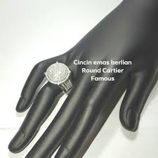 Cincin Emas Berlian Round Cartier Famous Cincin Emas Cincin Berlian