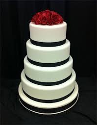 Black And White Wedding Cakes With Red Roses Bridge City Cakes Wedding Cakes Simple Wedding Cake White Wedding Cakes Wedding Cakes