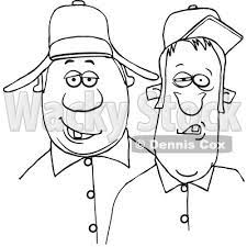 More 100 images of different animals for children's creativity. Cartoon Black And White Redneck Hillbilly Men C Djart 1647089
