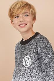 Sweatshirt With Printed Design White Black Patterned Kids H M Us 1 Boys Long Hairstyles Boys Long Hairstyles Kids Boy Haircuts Long