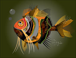 Discover curated abstract art finds. Abstract Fish Vector Illustration Free Stock Vector Graphic Image