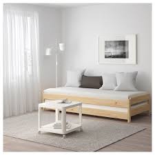 Utaker Stackable Bed With 2 Mattresses Pine Husvika Twin Ikea Bed Murphy Bed Ikea Murphy Bed Plans