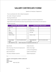 Salary certificate request letter format word. Salary Certificate