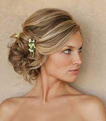 Easy updo for medium hair with a chain braid. 50 Updo Hairstyles Perfect For Any Occassion Medium Hair Styles Wedding Hairstyles Hair Styles