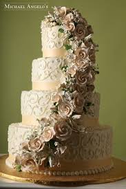 All Beige 12floral Wedding Cake Toppers Fondant Wedding Cakes Wedding Cake Designs