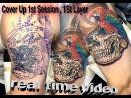 Mr reyes ink tattoo timelapse: Cover Up Tattoo Real Time In Progress Skull Tattoo How To With C Tattoo Videos Tattoos Cover Up