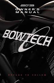 2013 Owners Manual Bowtech Archery