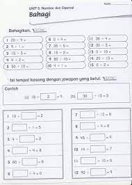 Bahagi 2 digit dengan 2 digit dengan baki: Contoh Soalan Bahagi Tahun 4 J Kosong W